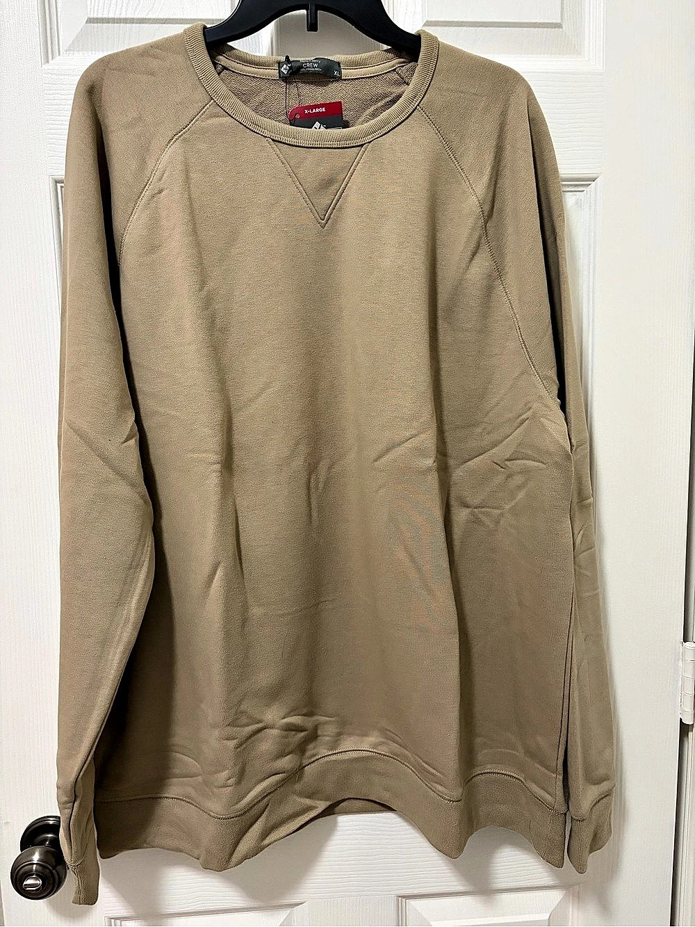 Member’s Mark French Terry Crew Sweatshirt in Brown XL NWT